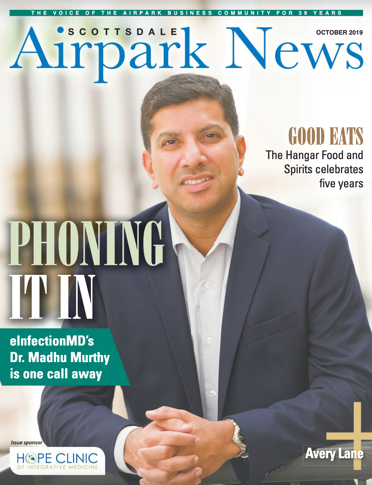 eInfectionMD on the Cover of Scottsdale Airpark News Magazine